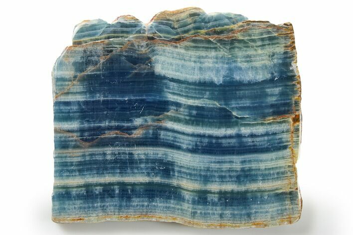 Polished Blue Calcite Slab - Argentina #264345